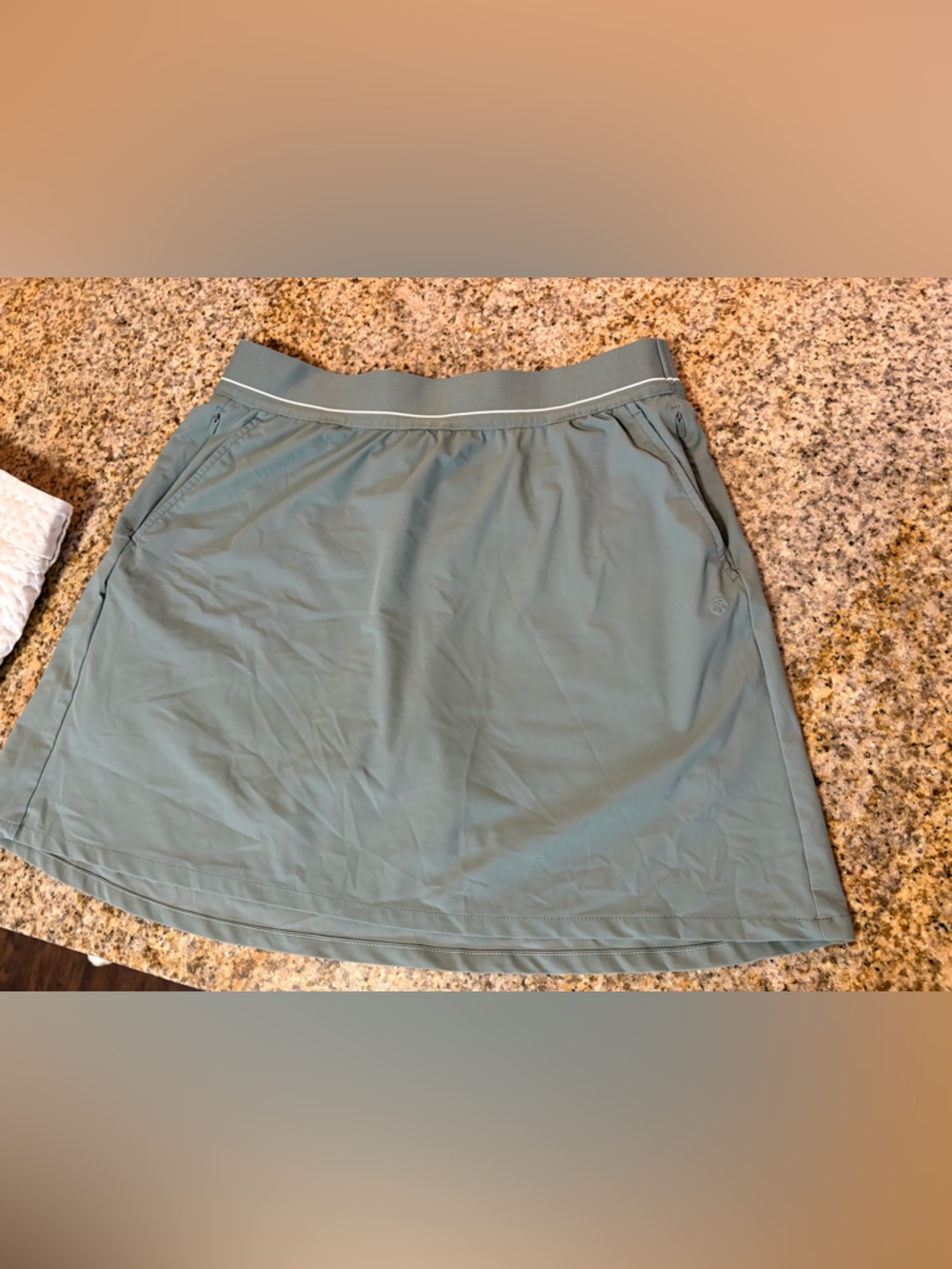 Soybu Light Sage Skater Skirt